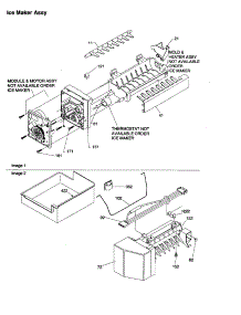 Ice Maker Assembly parts for Amana Top-Mount Refrigerator ART2129AWR-PART2129AW0 from AppliancePartsPros.com