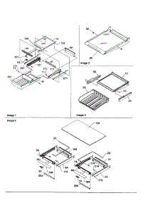 Shelving And Crisper Frame parts for Amana Top-Mount Refrigerator ART2527AB-PART2527AB0 from AppliancePartsPros.com