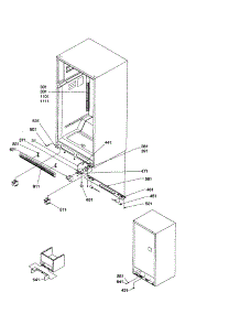 Ladders, Lower Cabinet parts for Amana Top-Mount Refrigerator ART2527AW-PART2527AW0 from AppliancePartsPros.com
