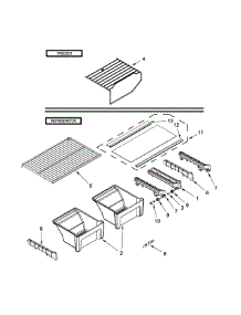 Shelf Parts parts for Amana Top-Mount Refrigerator ART308FFDB00 from AppliancePartsPros.com