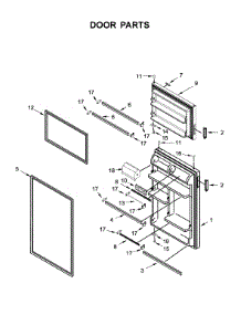 Door Parts parts for Amana Top-Mount Refrigerator ART308FFDB06 from AppliancePartsPros.com