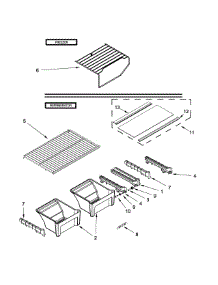 Shelf Parts parts for Amana Top-Mount Refrigerator ART308FFDM02 from AppliancePartsPros.com