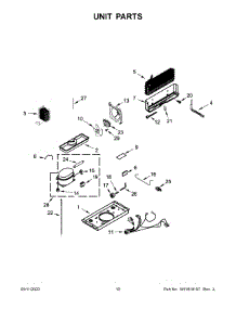 Unit Parts parts for Whirlpool Top-Mount Refrigerator ART316TFDW02 from AppliancePartsPros.com
