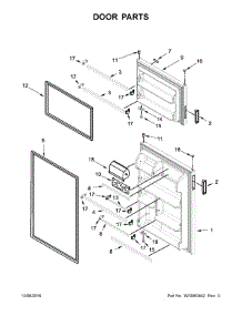 Door Parts parts for Amana Top-Mount Refrigerator ART318FFDB02 from AppliancePartsPros.com