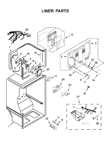 Liner Parts parts for Amana Top-Mount Refrigerator ART318FFDS06 from AppliancePartsPros.com