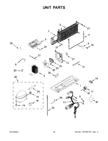 Unit Parts parts for Amana Top-Mount Refrigerator ART318FFDW08 from AppliancePartsPros.com