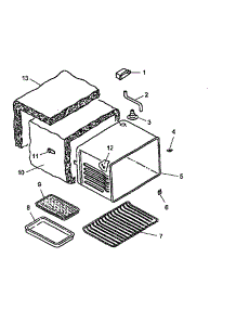Cabinet Assembly parts for Amana Electric Range ART6000W/P1142682NW from AppliancePartsPros.com