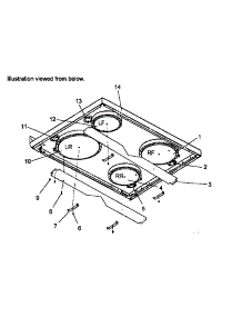 Main Top  Assembly parts for Amana Electric Range ART6000W/P1142682NW from AppliancePartsPros.com