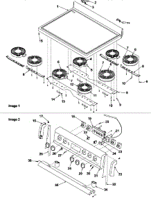 Main Top And Backguard parts for Amana Electric Range ART6001L/P1143448NL from AppliancePartsPros.com