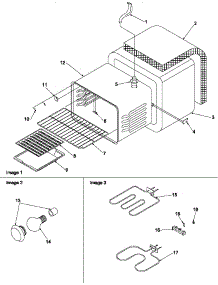 Cavity parts for Amana Electric Range ART6001W/P1143441NW from AppliancePartsPros.com