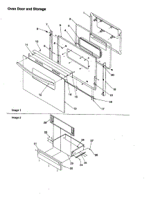 Oven Door And Storage parts for Amana Electric Range ART6002L-P1143686NL from AppliancePartsPros.com