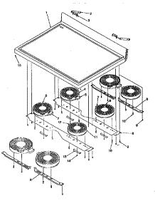 Main Top parts for Amana Electric Range ART6110LL/P1143449LL from AppliancePartsPros.com