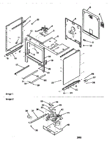 Cabinet parts for Amana Electric Range ART6110LL/P1143453LL from AppliancePartsPros.com