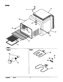 Cavity parts for Amana Electric Range ART6112WW-P1143610NWW from AppliancePartsPros.com