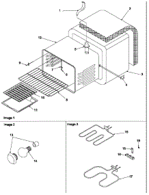 Cavity parts for Amana Electric Range ART6114E/P1143675NE from AppliancePartsPros.com