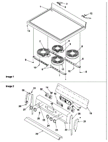 Main Top And Backguard parts for Amana Electric Range ART6114E/P1143675NE from AppliancePartsPros.com