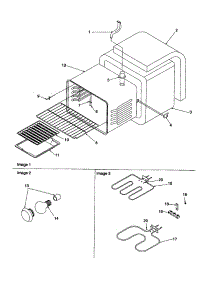 Cavity parts for Amana Electric Range ART612EE-P1143813NE from AppliancePartsPros.com