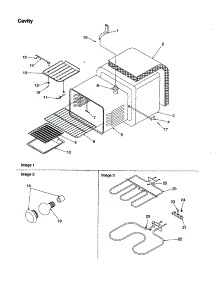 Cavity parts for Amana Electric Range ART6511E/P1143821NE from AppliancePartsPros.com