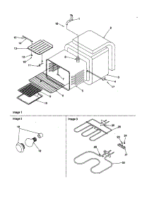 Cavity parts for Amana Electric Range ART6522WW-P1143816NWW from AppliancePartsPros.com