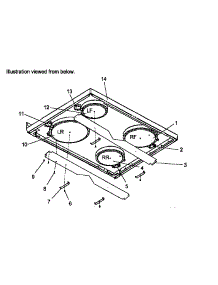 Main Top Assembly parts for Amana Electric Range ART6600LL-P1142640NLL from AppliancePartsPros.com