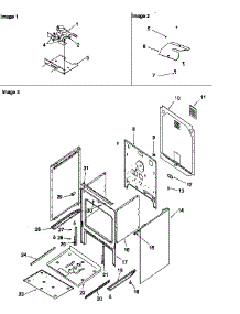 Cabinet parts for Amana Electric Range ART6610LL-P1143425NLL from AppliancePartsPros.com