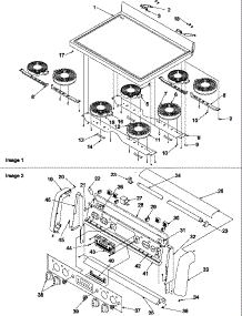 Main Top And Backguard parts for Amana Electric Range ART6610WW-P1143470NWW from AppliancePartsPros.com
