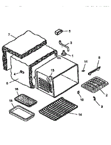 Cabinet Assembly parts for Amana Electric Range ART661E from AppliancePartsPros.com