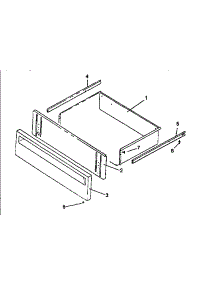 Storage Drawer Assembly parts for Amana Electric Range ART661E from AppliancePartsPros.com
