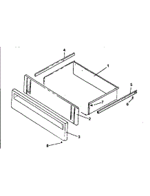 Storage Drawer Assembly parts for Amana Electric Range ART663E from AppliancePartsPros.com