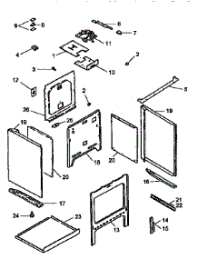 Main Top And Oven Assembly parts for Amana Electric Range ART663LG from AppliancePartsPros.com