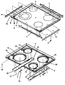 Maintop Assembly parts for Amana Electric Range ART663LG from AppliancePartsPros.com