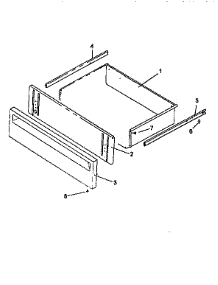 Storage Drawer Assembly parts for Amana Electric Range ART663LG from AppliancePartsPros.com