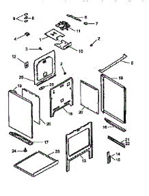 Main Top And Oven Assembly parts for Amana Electric Range ART663WW from AppliancePartsPros.com