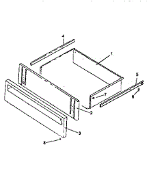 Storage Ddrawer Assembly parts for Amana Electric Range ART663WW from AppliancePartsPros.com