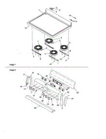 Main Top And Backguard parts for Amana Electric Range ARTC7003L/P1143690NL from AppliancePartsPros.com
