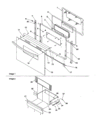 Oven Door And Storage Door parts for Amana Electric Range ARTC7003L/P1143690NL from AppliancePartsPros.com