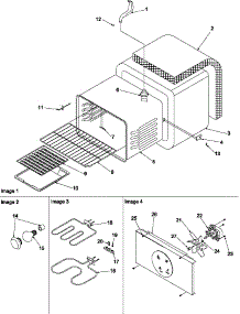 Cavity parts for Amana Electric Range ARTC7114WW-P1143673NWW from AppliancePartsPros.com
