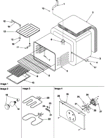 Cavity parts for Amana Electric Range ARTC7511WW-P1143618NWW from AppliancePartsPros.com