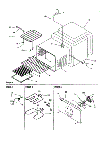 Cavity parts for Amana Electric Range ARTC7522WW-P1143817NWW from AppliancePartsPros.com
