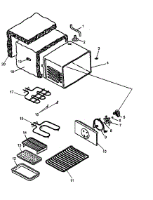 Cabinet Assembly parts for Amana Electric Range ARTC7600WW-P1142684NWW from AppliancePartsPros.com