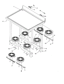Main Top parts for Amana Electric Range ARTC8600E/P1143692NE from AppliancePartsPros.com