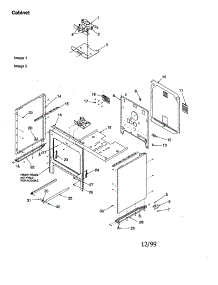 Cabinet parts for Amana Electric Range ARTC8600E/P1143819NE from AppliancePartsPros.com