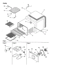 Cavity parts for Amana Electric Range ARTC8600E/P1143819NE from AppliancePartsPros.com