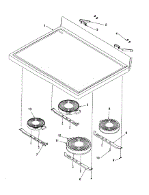 Maintop parts for Amana Electric Range ARTC8621CC-P1143856NCC from AppliancePartsPros.com