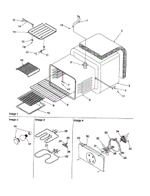 Cavity parts for Amana Electric Range ARTC8621E-P1143818NE from AppliancePartsPros.com