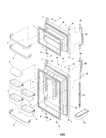 Door / Handles / Shelves parts for Amana Top-Mount Refrigerator ARTE105BB-PARTE105BB0 from AppliancePartsPros.com