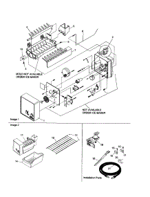 Ice Maker Assembly And Parts parts for Amana Top-Mount Refrigerator ARTE105BB-PARTE105BB0 from AppliancePartsPros.com