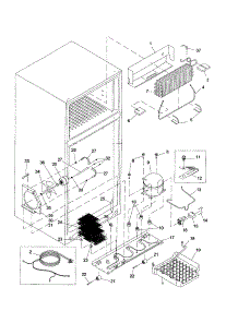 Evaporator / Machine Compartment parts for Amana Top-Mount Refrigerator ARTE105BW-PARTE105BW0 from AppliancePartsPros.com