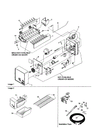 Ice Maker Assembly parts for Amana Top-Mount Refrigerator ARTE805BC-PARTE805BC0 from AppliancePartsPros.com