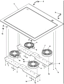 Main Top parts for Amana Electric Range ARTSC8650E-P1130660NE from AppliancePartsPros.com